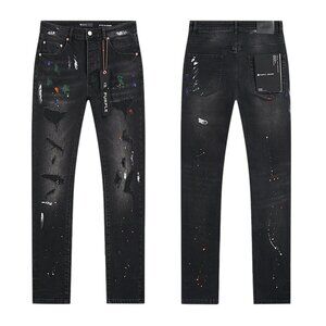 Men's Black Distressed Jeans